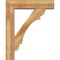 Ekena Millwork Olympic Block Rough Sawn Bracket w/ Offset Brace, Western Red Cedar, 8"W x 34"D x 42"H BKT0806X34X42OLY05RWR - alternate 2
